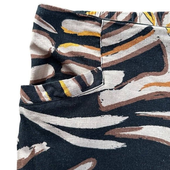 Cleo Linen-Blend Ankle Pants – Zebra Inspired Print – Size XL - Picture 3 of 9